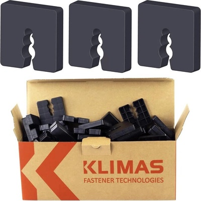 Klimas Wkret-Met 50ks - 10mm Dištančné podložky 50x50mm - PVC