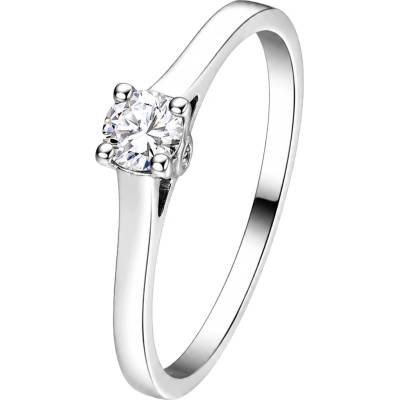 Zlaton Prsten bílé zlato s diamantem N14012602096