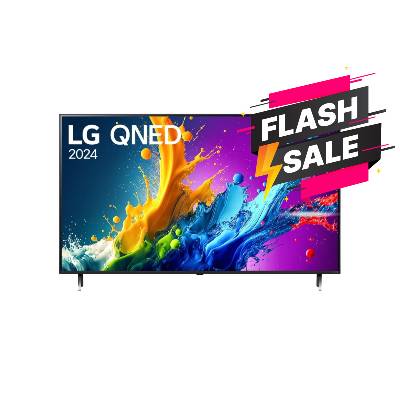 Televize LG 86QNED80T6A, úhlopříčka 86" (217 cm), QNED, 50/60 hz, šedá