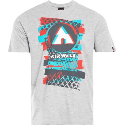 Airwalk Мъжка тениска Airwalk Graphic T Shirt Mens - Grey Marl