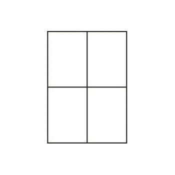 CDRmarket Самозалепващи етикети 105 x 148 mm, 4 етикети, A4, 100 листа (R0ECO.0922A, 227004)