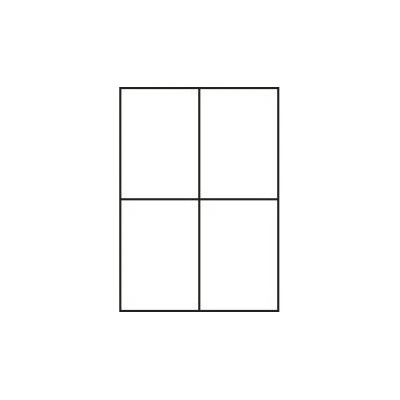 CDRmarket Самозалепващи етикети 105 x 148 mm, 4 етикети, A4, 100 листа (R0ECO.0922A, 227004)