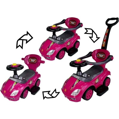 Mamido 3v1 Mega Car růžové