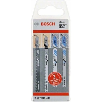 Bosch 18-dielna súprava pílových listov T 144 D/T 101 B/T 121 BF/T 118 B 2607011439