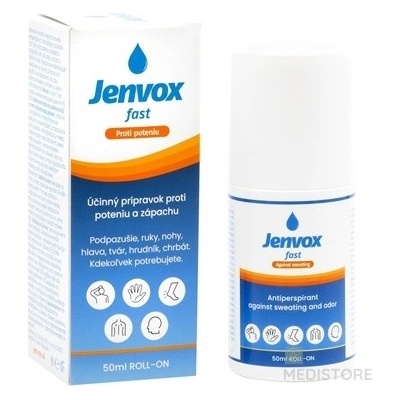Jenvox Fast roll-on proti poteniu a zápachu 50 ml