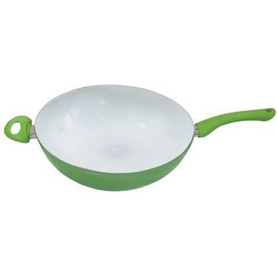 Elekom Дълбок уок тиган 32 см, Незалепващо керамично покритие, Индукционно дъно