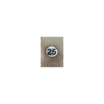 Image 1 of PREVENTA ЦИФРА 25 СРЕБРИСТ КРЪГ 4см (ck25-srk)