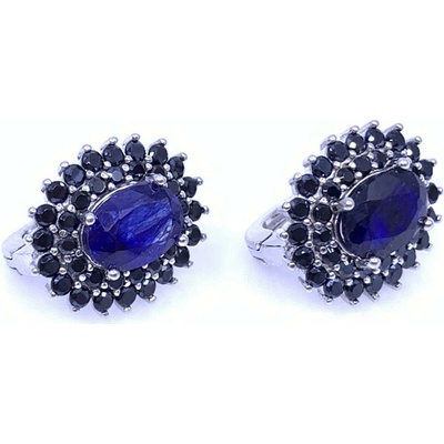 Šperky Jan Kos Jan Kos jewellery Stříbrné náušnice se safírem 12126972