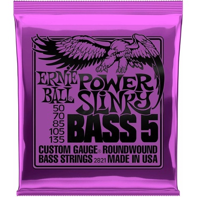 Ernie Ball 2821 Power Slinky Nickel 050-135 Струни за 5-струнна бас китара