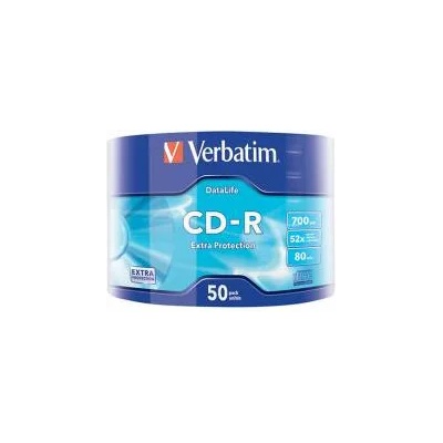 Verbatim CD-R, 700 MB, 52x, със защитно покритие, 50 броя, фолирани, office1_2065100008
