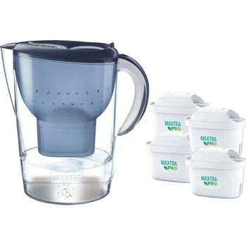 BRITA Кана Brita Marella XL + 4 патрона Maxtra сини