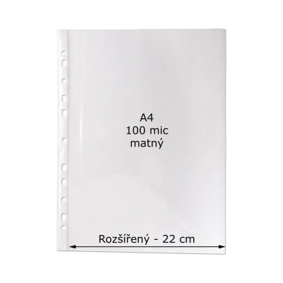 Obal A4 euro 50ks matný rozšírený 100mic CONCORDE (A80112)