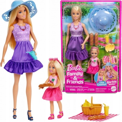 Barbie FAMILY & FRIENDS Sestry na pikniku JBF43