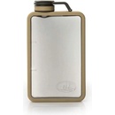 GSI Outdoors Boulder Flask průhledná placatka sand 177 ml