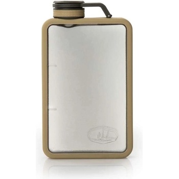 GSI Outdoors Boulder Flask průhledná placatka sand 177 ml