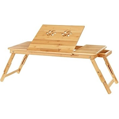 Songmics Stolek na notebook do postele, dřevěný, skládací, šířka 89 cm LLD004 – Zboží Živě
