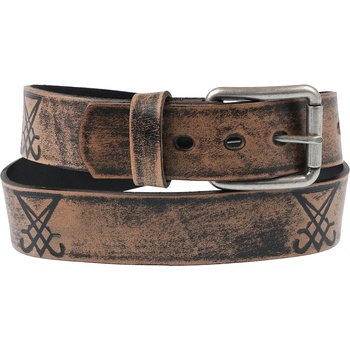 Image 1 of Leather & steel fashion колан Браун Луцифери - lsf2 45