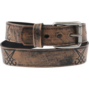 Leather & steel fashion колан Браун Луцифери - lsf2 45