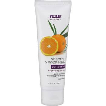 Image 1 of NOW Foods Vitamin C & Oryza Sativa Gentle Scrub | Paraben Free [118 мл]