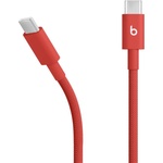 Beats Audio Кабел с бързо зареждане за устройства с USB-C порт - Beats USB-C to USB-C Woven Data Cable 60W (червен) (150 см) (MDGF4ZM/A)