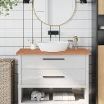 vidaXL Плот за баня 100x60x2, 5 см масивно дърво бук (356004)
