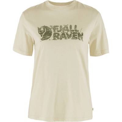 FJÄLLRÄVEN Lush Logo T-shirt W Chalk White