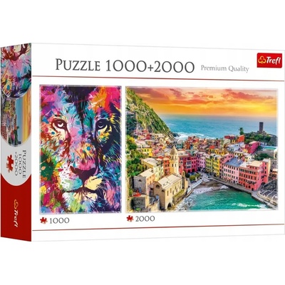 Trefl - Puzzle Lion and Italy - 1 000 piese