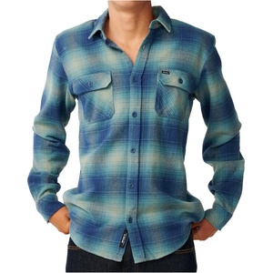 Rip Curl Мъжка риза с копчета Rip Curl Count Flannel Shirt - Light Navy (033-1804-0911)