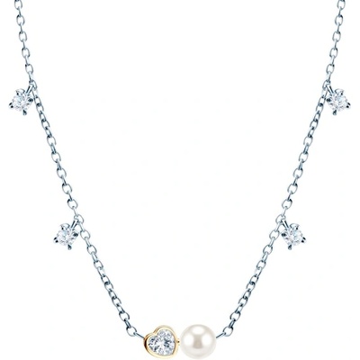 SAVICKI Колие Eterniàle, сребро, перли, цирконии