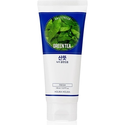 Holika Holika Daily Fresh Green Tea почистваща пяна, изравняваща образуването на себум със зелен чай 150ml