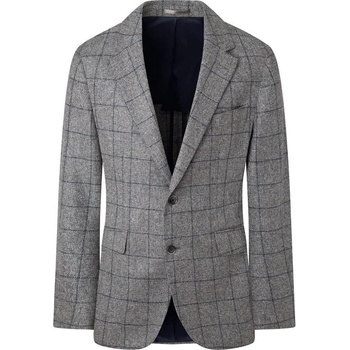 HACKETT Сако Hackett Window Pane blazer - Grey (Light Grey / Blue)