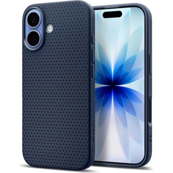 Spigen Силиконов калъф Spigen Liquid Air за iPhone 17, тъмно син (ACS10370)