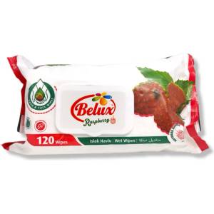  Belux мокри кърпи, 120 броя, Малина