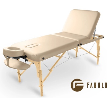 Fabulo USA Dřevěný masážní stůl Fabulo GURU Plus Set 192 x 76 cm krémová 192 x 76 cm 21,1 kg