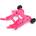 Traxxas Комплект колела за Traxxas (wheelie) розова
