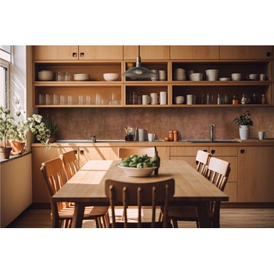 DIMEX ART Фототапет за кухня - меден фон 420 x 60 см