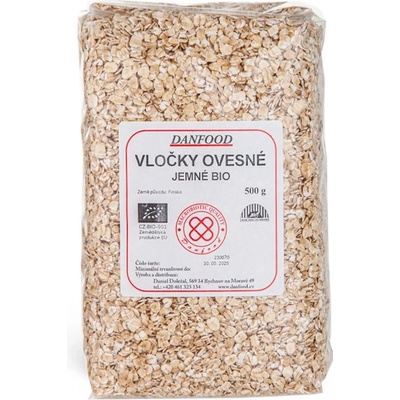 Danfood BIO ovesné vločky jemné 500 g