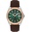 Daniel Klein DK. 6.14206-5 - мъжки часовник, кварцов, 42 mm, зелен циферблат, 5 ATM, кафява кожа
