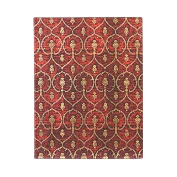 Paperblanks Red Velvet Ultra Unlined Softcover Flexi Journal (Elastic Band Closure) | Paperblanks