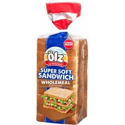Chlieb toastový americký celozrnný 750g Ölz