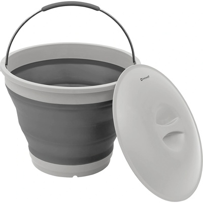 Skládací kbelík Outwell Collaps Bucket Round Grey Mist