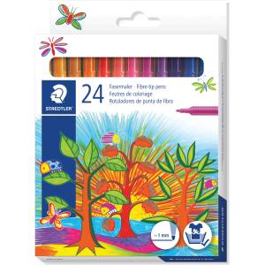 STAEDTLER Флумастри Staedtler 325, 24 цвята (25352-А)