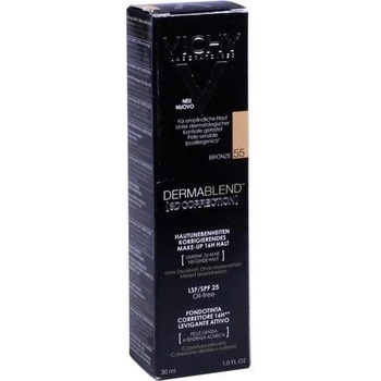 Vichy Dermablend 3D Correction vyhladzujúci korekčný make-up SPF25 55 Bronze Corective Resurfacing 30 ml