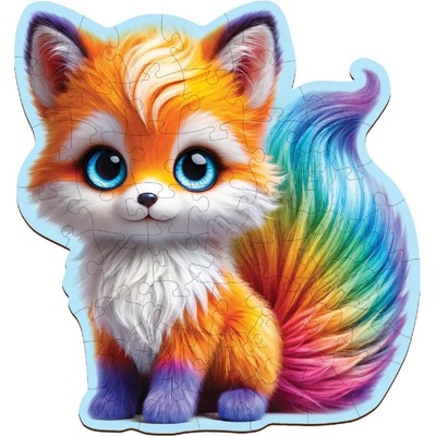 Дървен пъзел Wooden City, 50 части - Лисица (HE 0208-M)