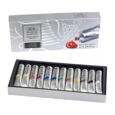 Winsor and Newton Sada profesionálních akrylových barev 12x20 ml – Hledejceny.cz