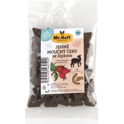 Mr. HAFF jehně + moučný červ se šípkem 80 g