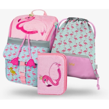 BAAGL Розов училищен комплект Zippy - куфарче, моливник, чанта Baagl Flamingo BAAGL | Rozov | Момичешки | ONE SIZE