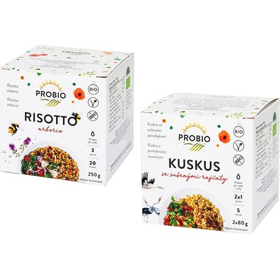 Probio Hotové jedlo BIO Kuskus so sušenými paradajkami 2 x 80 g