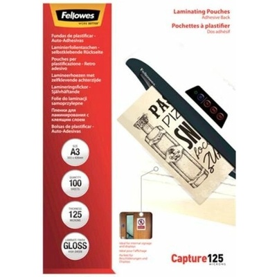 Laminovacie fólie Fellowes 303x426 A3 125mic adhezívne