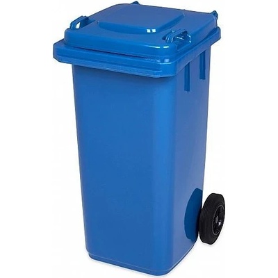 Těsmat popelnice hranatá 240l PVC modrá